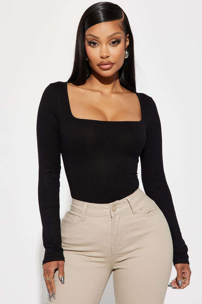 Blusa Feminina Canelado Preto – Doce Malícia