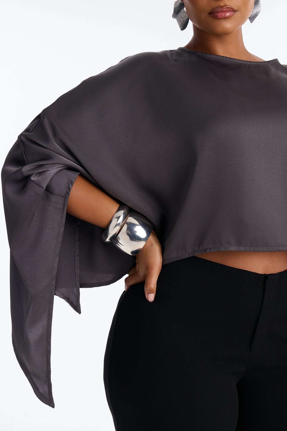 Blusa Feminina Cetim Vinho – Doce Malícia