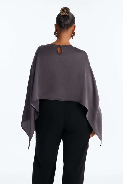 Blusa Feminina Cetim Vinho – Doce Malícia