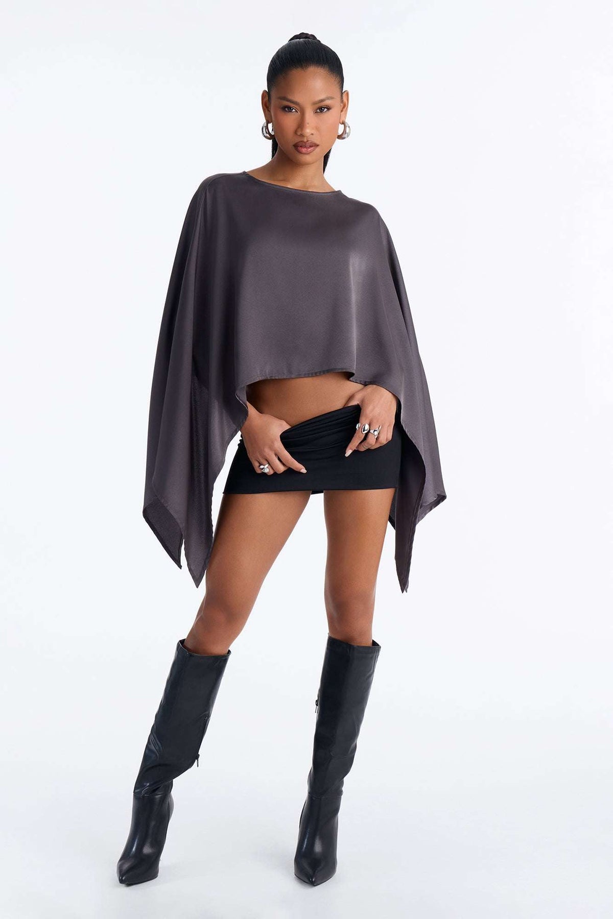 Blusa Feminina Cetim Vinho – Doce Malícia