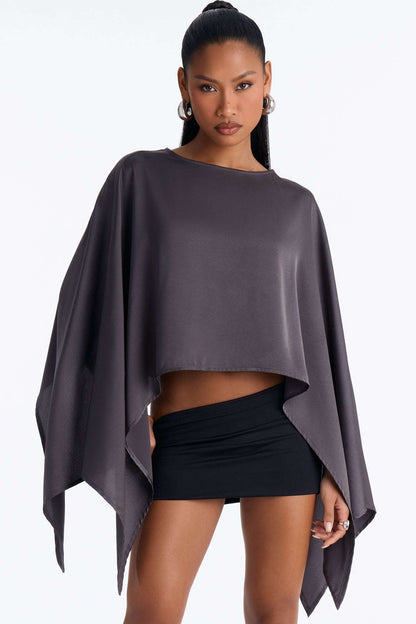Blusa Feminina Cetim Vinho – Doce Malícia