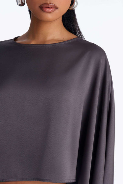 Blusa Feminina Cetim Vinho – Doce Malícia