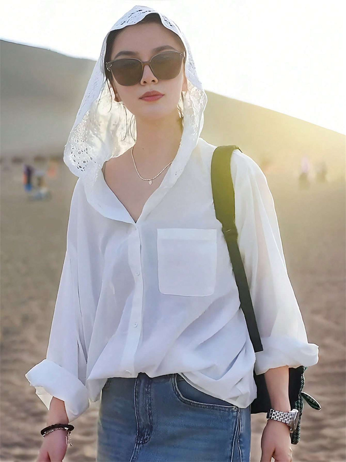 Blusa Feminina Crochê Manga Longa Branco – Doce Malícia