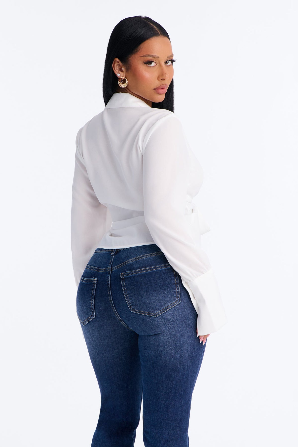 Blusa Feminina Decote V Branco – Doce Malícia