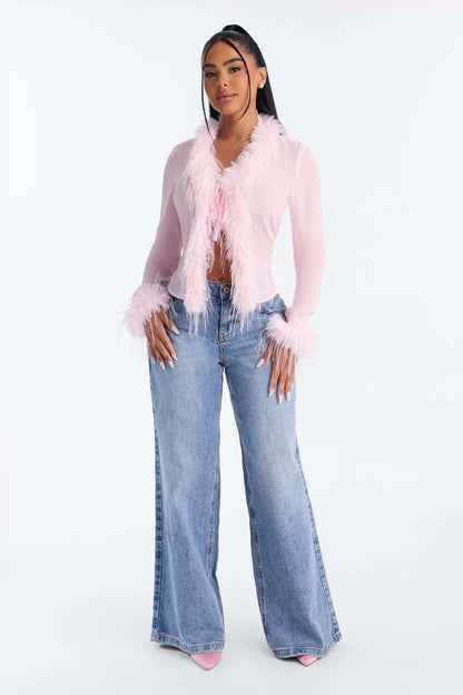Blusa Feminina Decote V Rosa – Doce Malícia