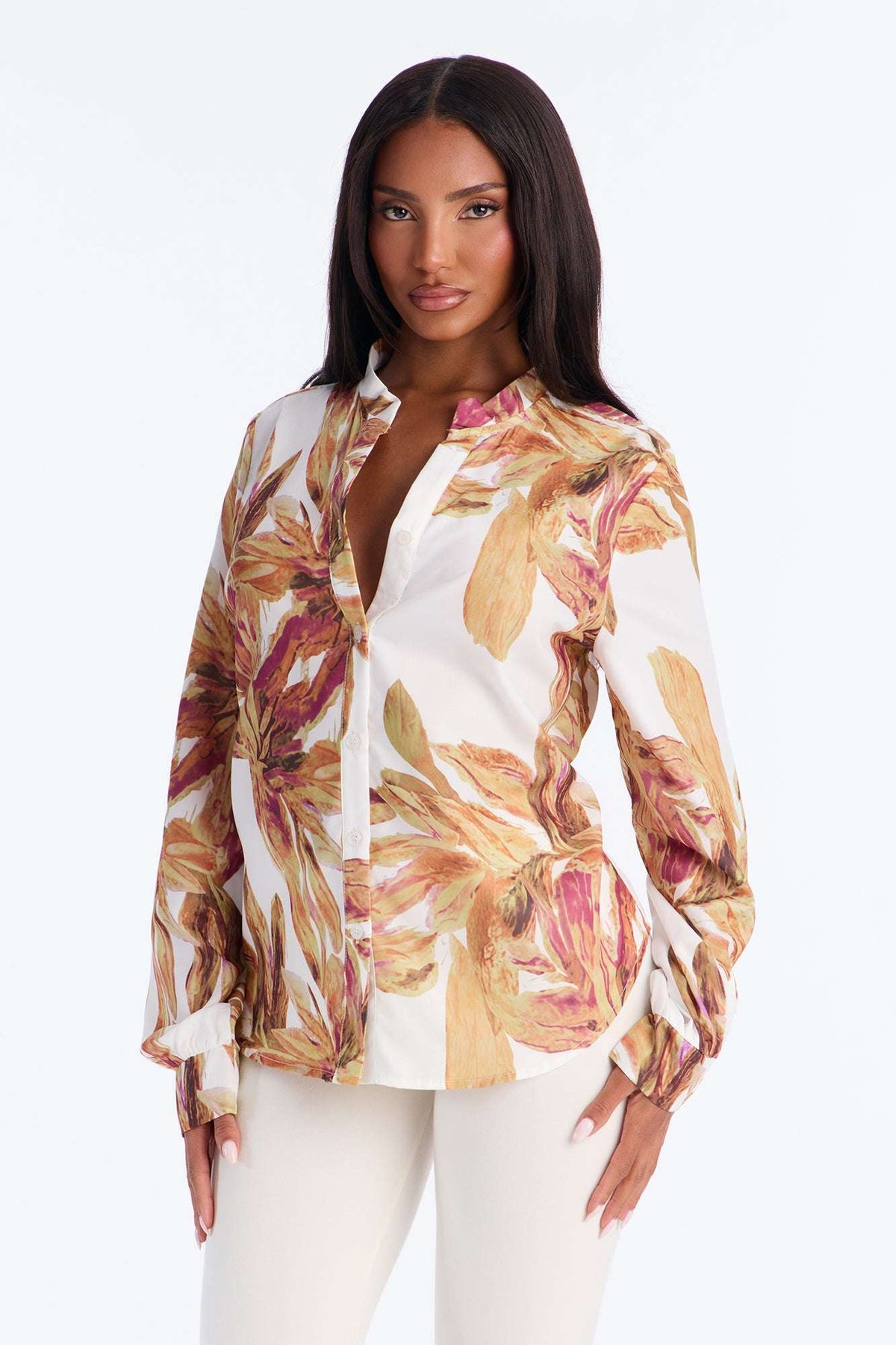 Blusa Feminina Floral Estampado Preto – Doce Malícia