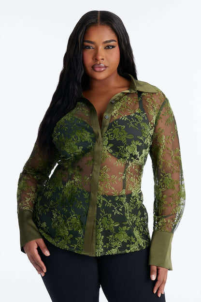 Blusa Feminina Floral Tule – Doce Malícia