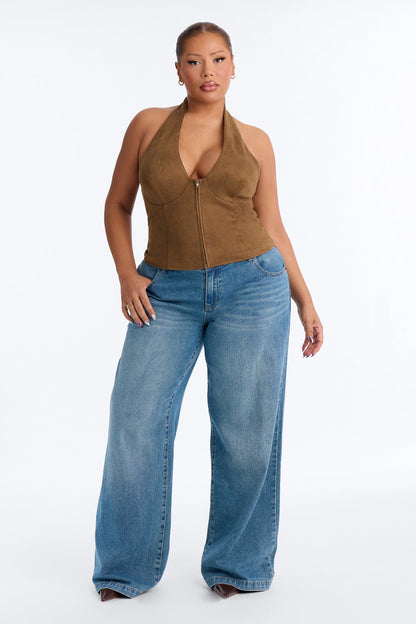 Blusa Feminina Frente Única Marrom – Doce Malícia