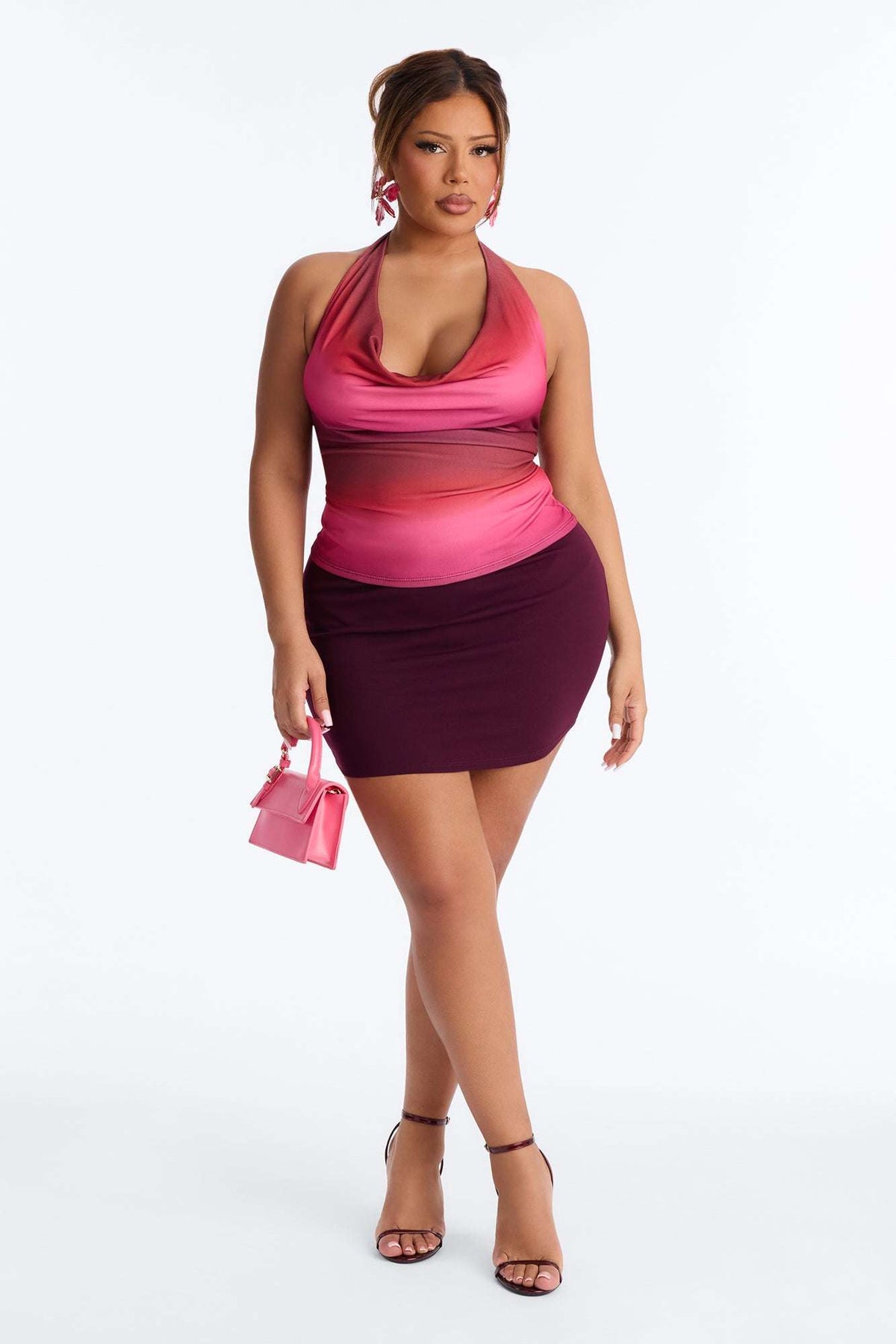 Blusa Feminina Frente Única Vinho – Doce Malícia