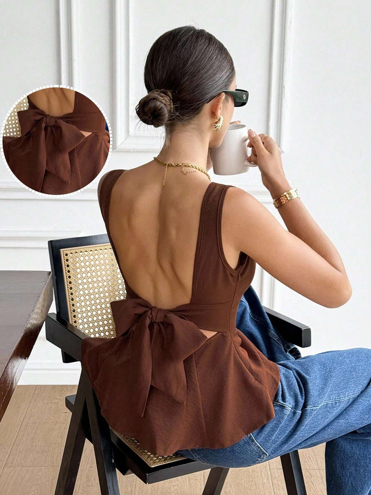 Blusa Peplum Costas Abertas com Laço – Doce Malícia