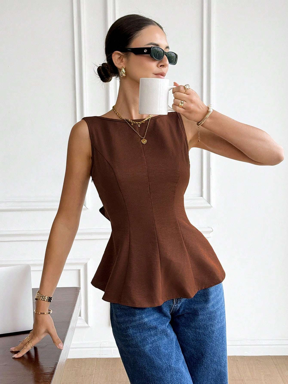 Blusa Peplum Costas Abertas com Laço – Doce Malícia