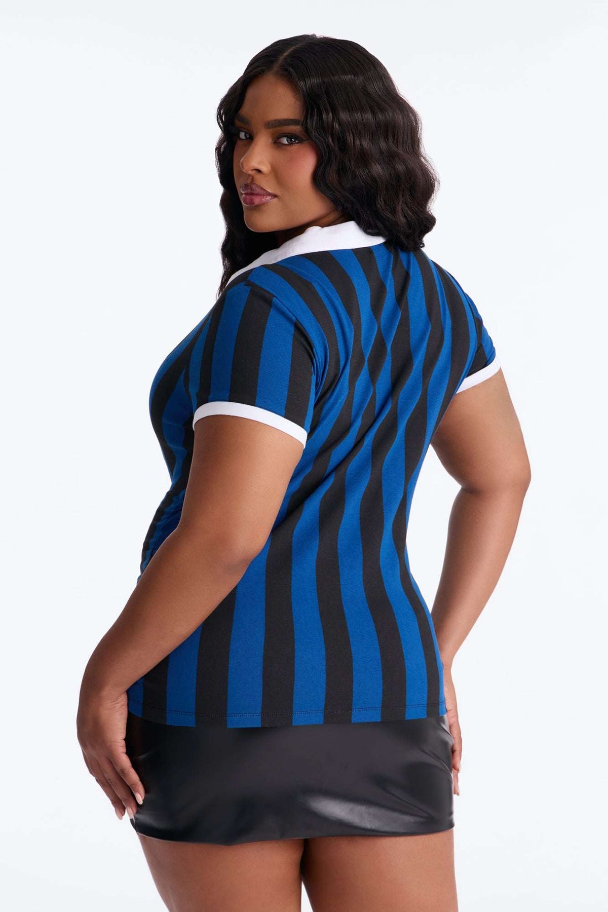 Blusa Feminina Listrado Azul – Doce Malícia