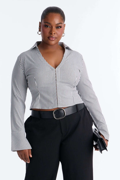 Blusa Feminina Listrado Preto – Doce Malícia