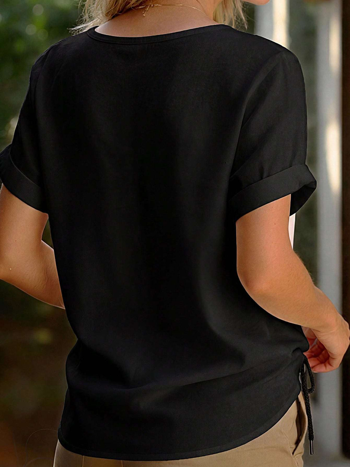 Blusa Feminina Manga Curta Decote V – Doce Malícia