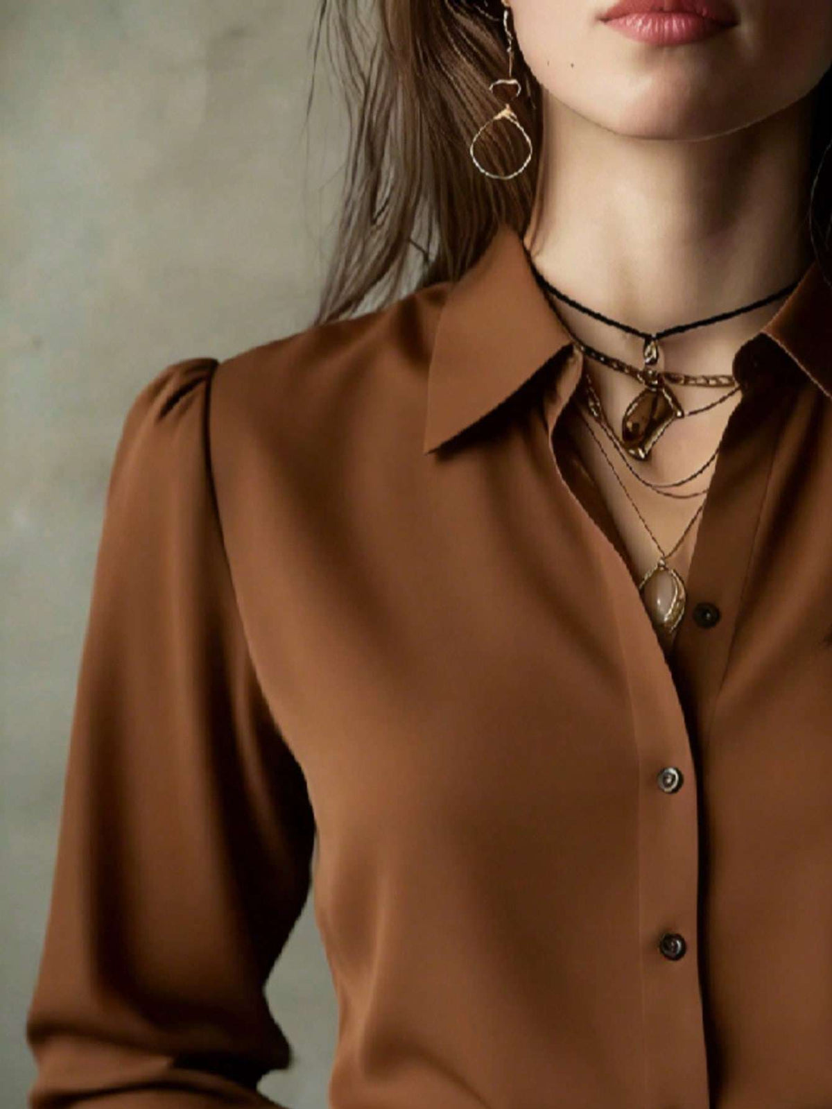 Blusa Feminina Manga Longa Longo Café – Doce Malícia