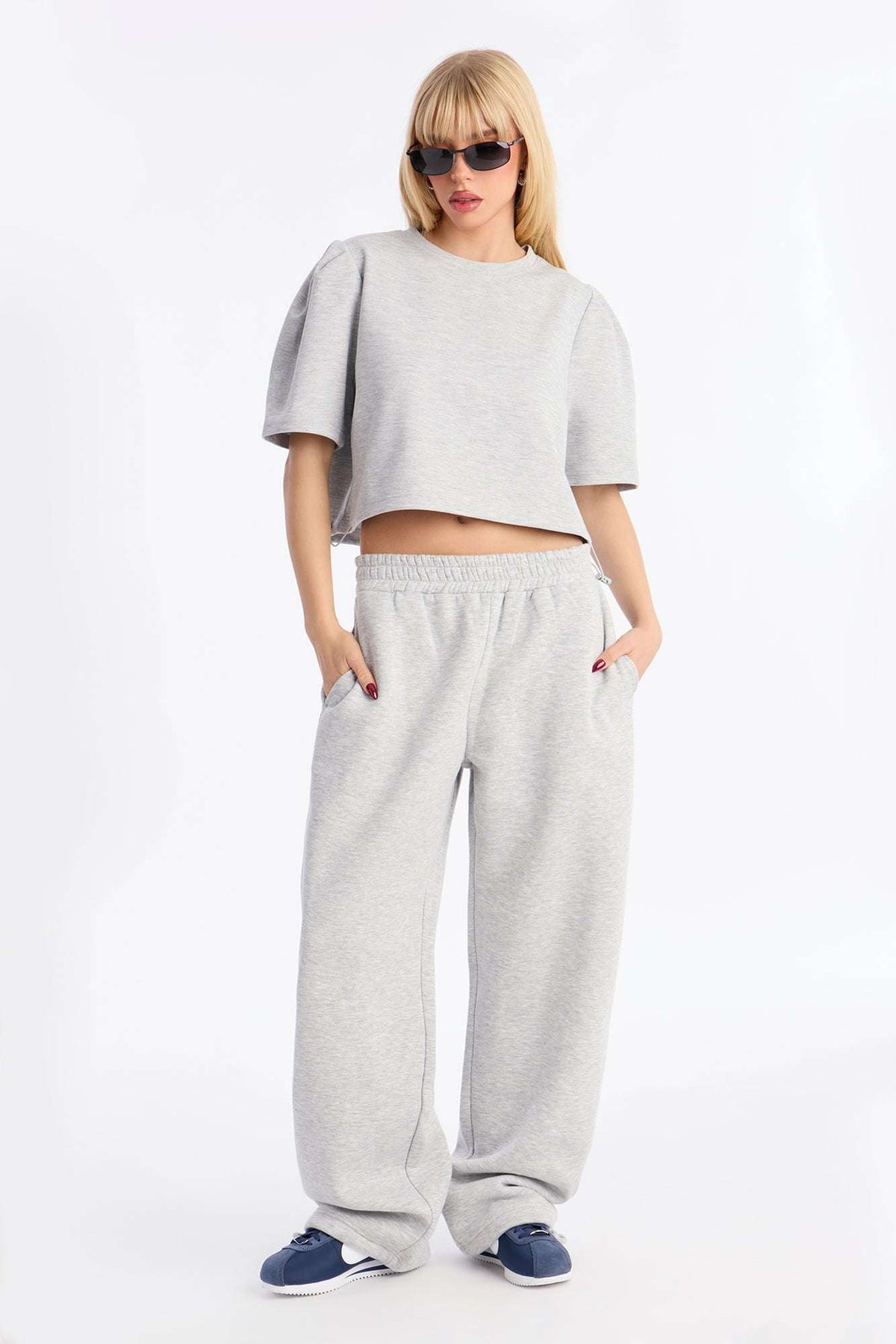 Blusa Feminina Pantalona Cinza – Doce Malícia