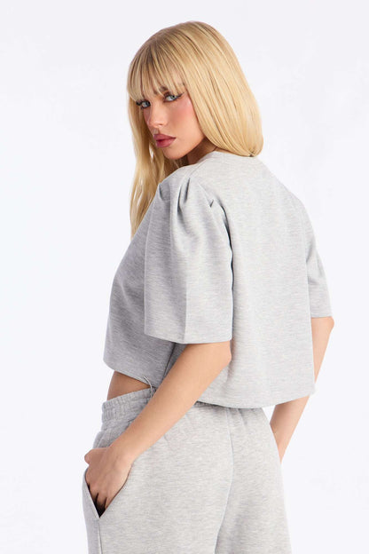 Blusa Feminina Pantalona Cinza – Doce Malícia