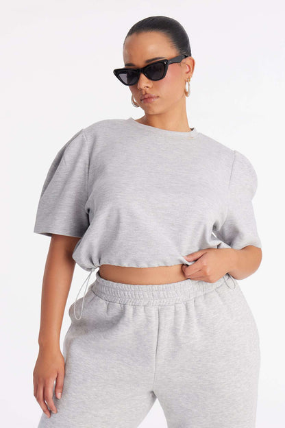 Blusa Feminina Pantalona Cinza – Doce Malícia