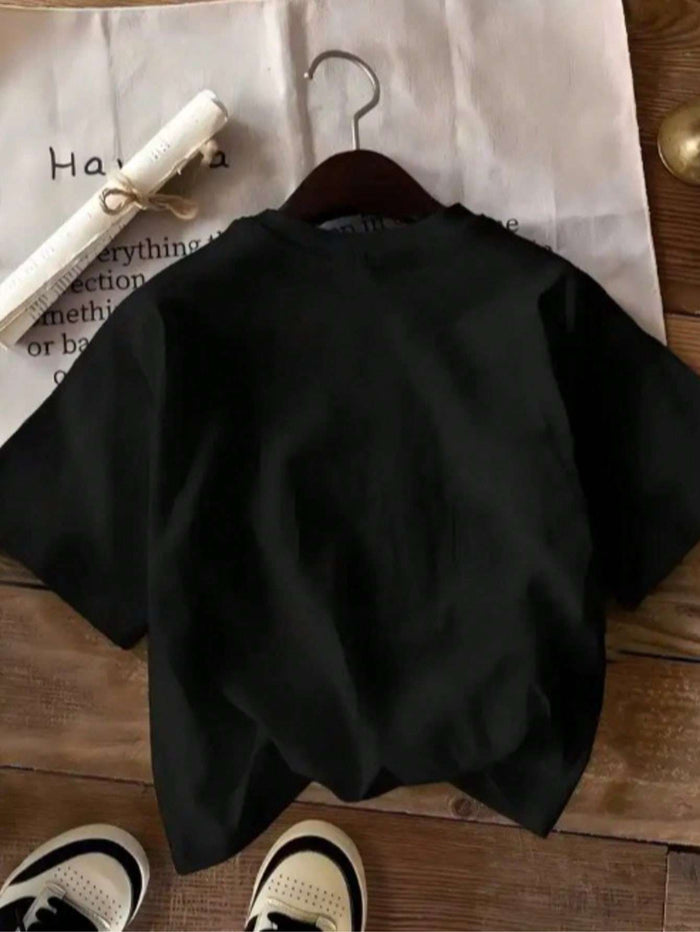 Blusa Feminina Preto Manga Regular Gola Redonda – Doce Malícia — Doce Malícia