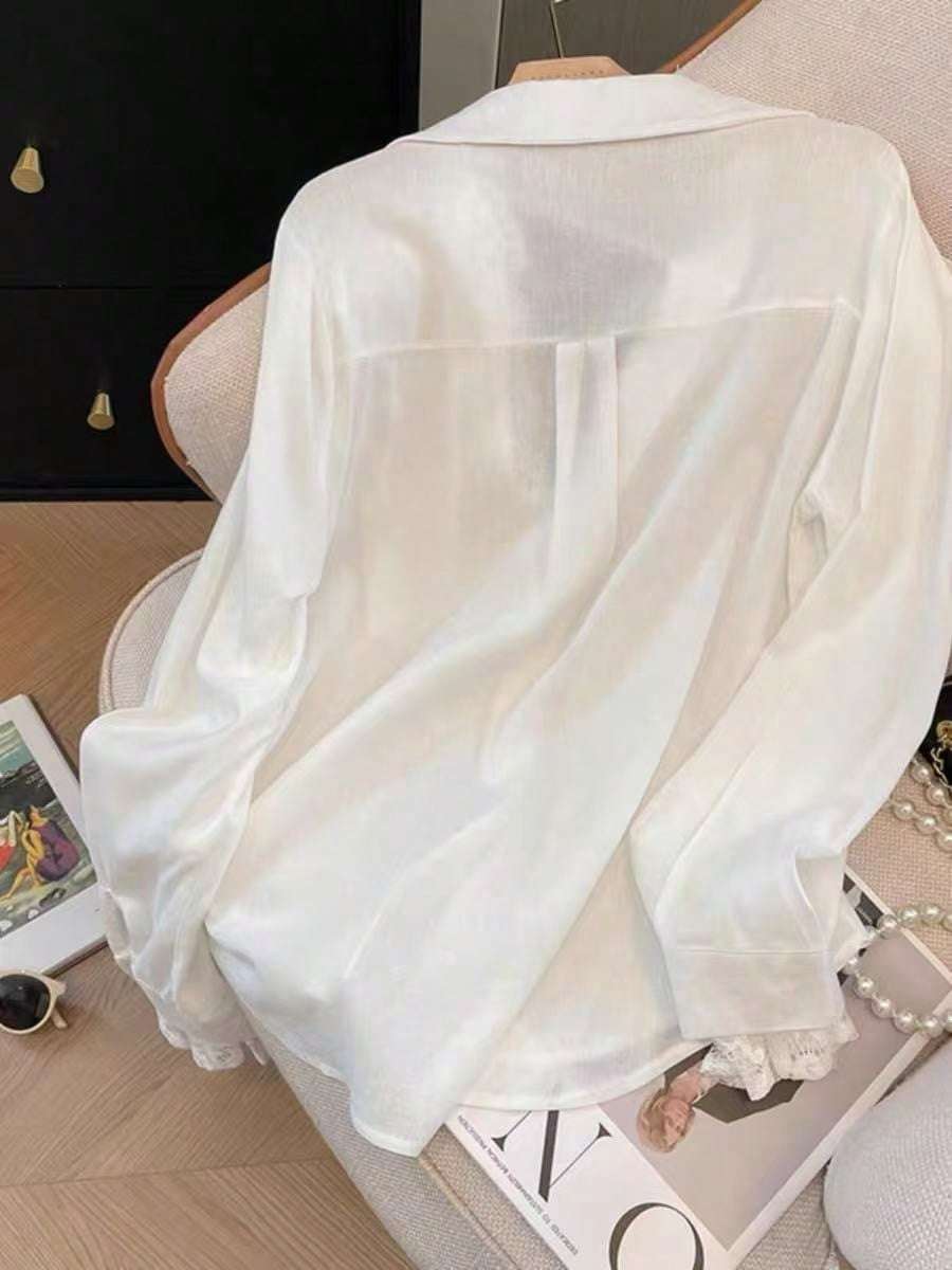 Blusa Feminina Renda Manga Longa Branco – Doce Malícia
