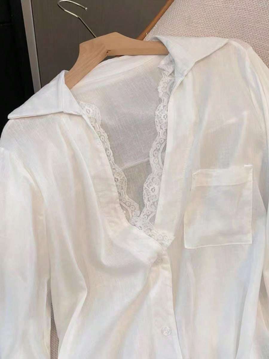 Blusa Feminina Renda Manga Longa Branco – Doce Malícia