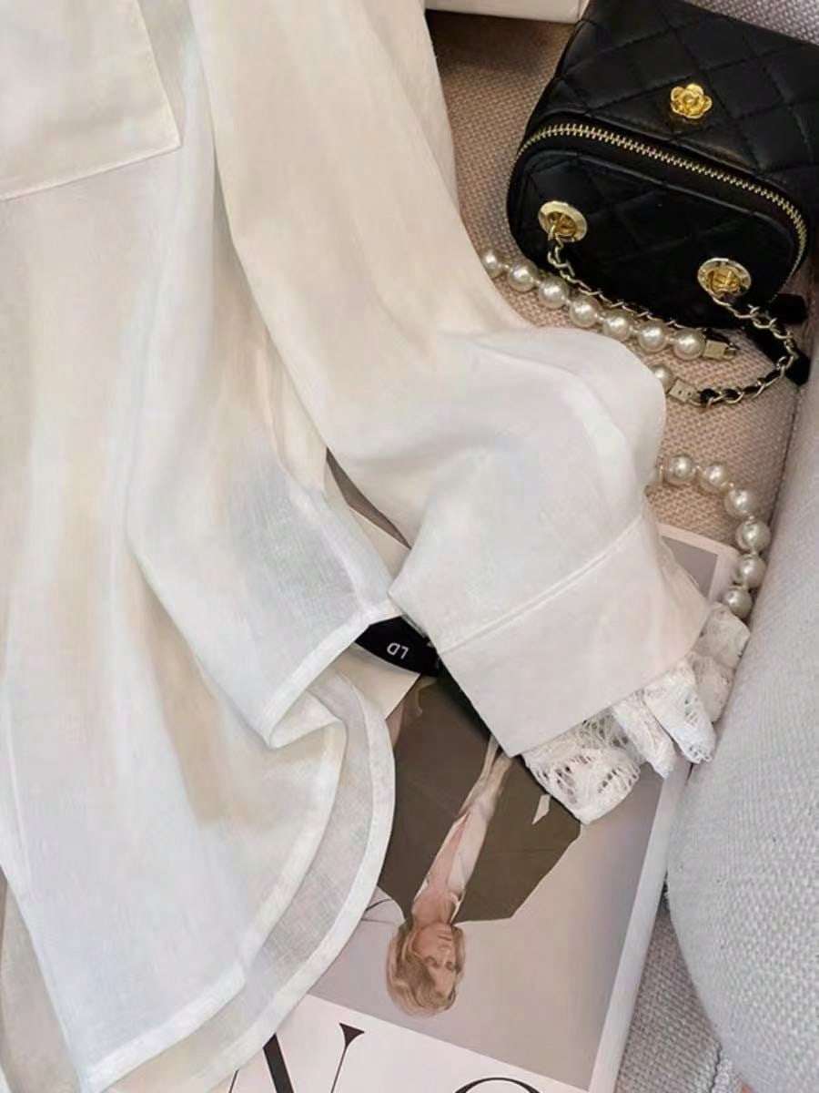 Blusa Feminina Renda Manga Longa Branco – Doce Malícia