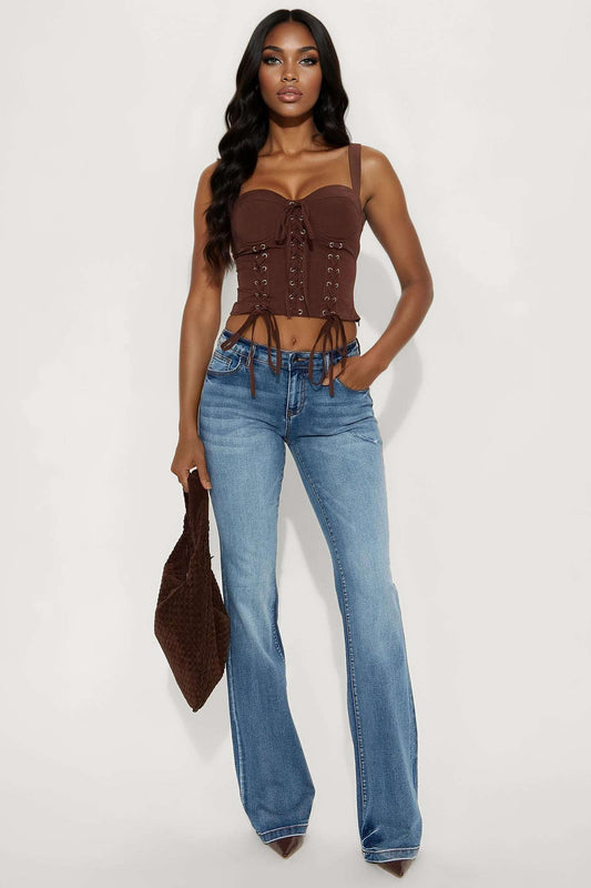Blusa Feminina Renda Marrom – Doce Malícia
