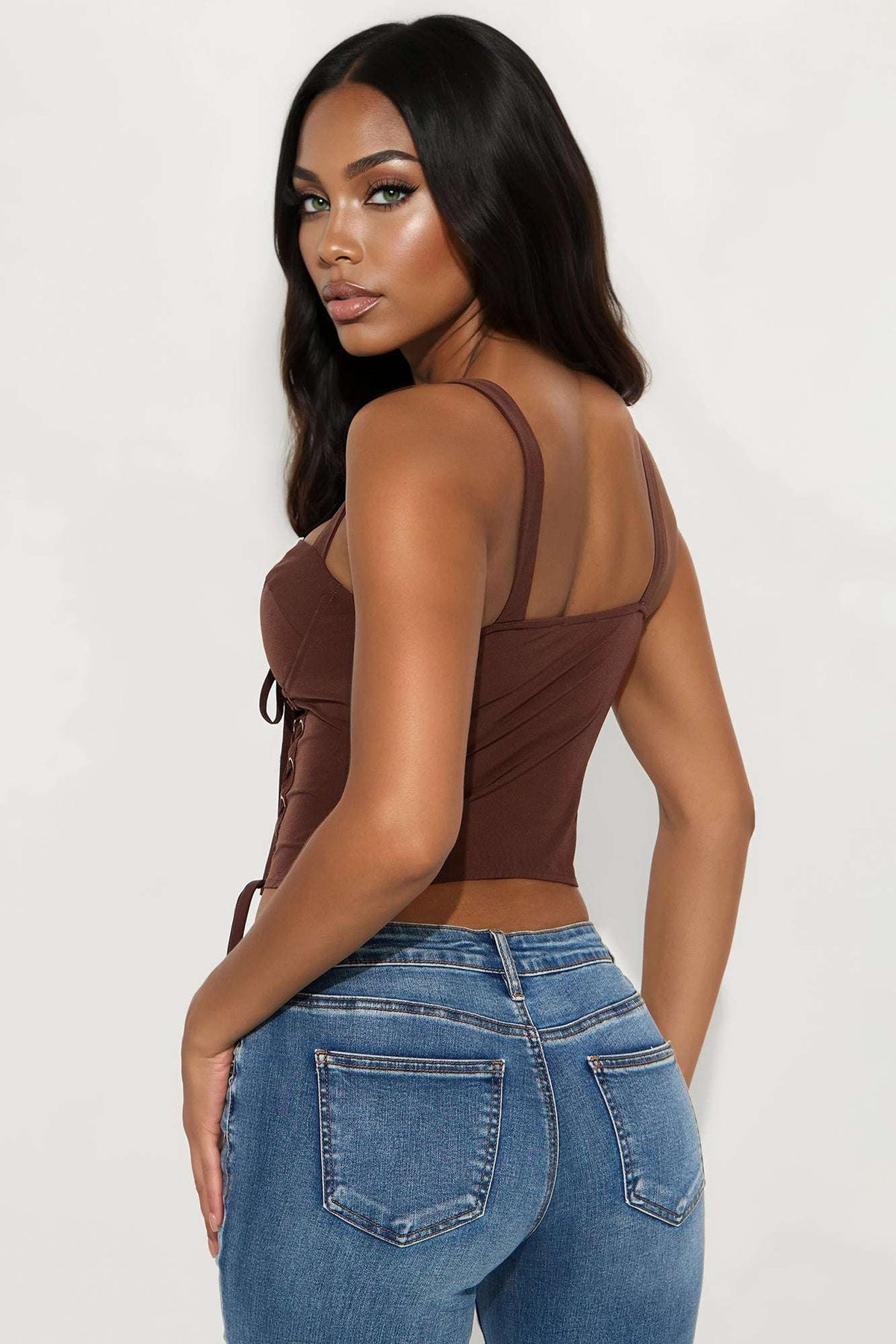 Blusa Feminina Renda Marrom – Doce Malícia
