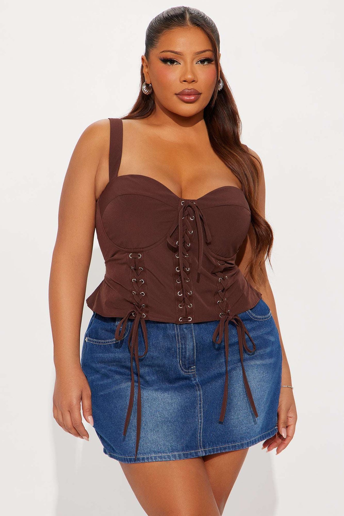 Blusa Feminina Renda Marrom – Doce Malícia