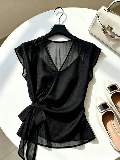 Blusa Feminina Renda Tule Preto – Doce Malícia