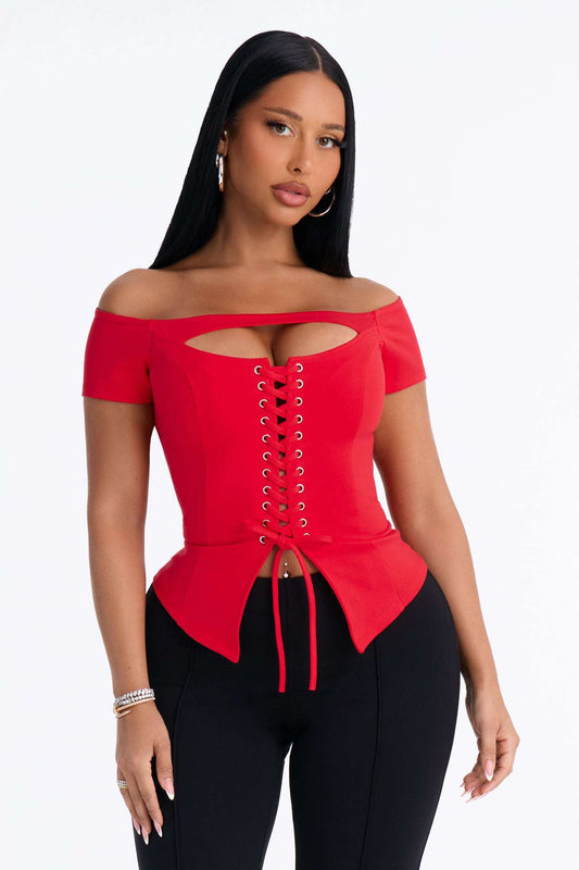 Blusa Feminina Renda Vermelho – Doce Malícia