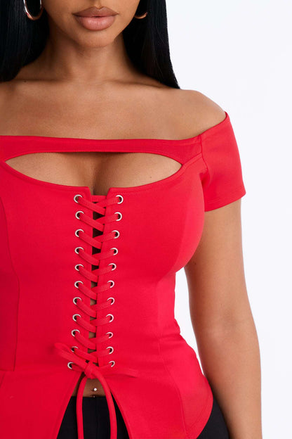 Blusa Feminina Renda Vermelho – Doce Malícia