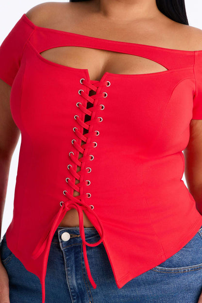 Blusa Feminina Renda Vermelho – Doce Malícia
