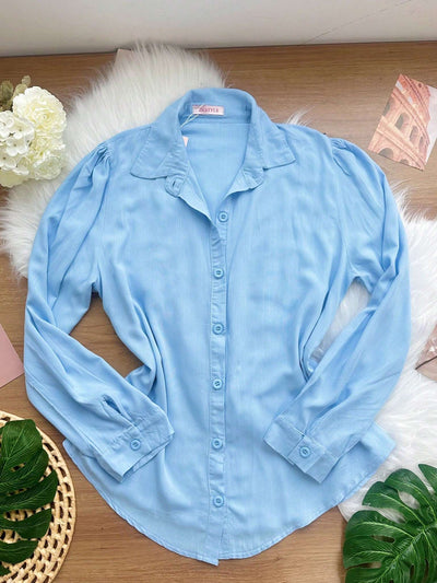 Blusa Feminina Camisa Rosa Chiclete – Doce Malícia