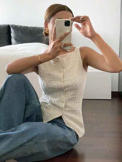 Blusa Tricô Textura Geométrica – Doce Malícia