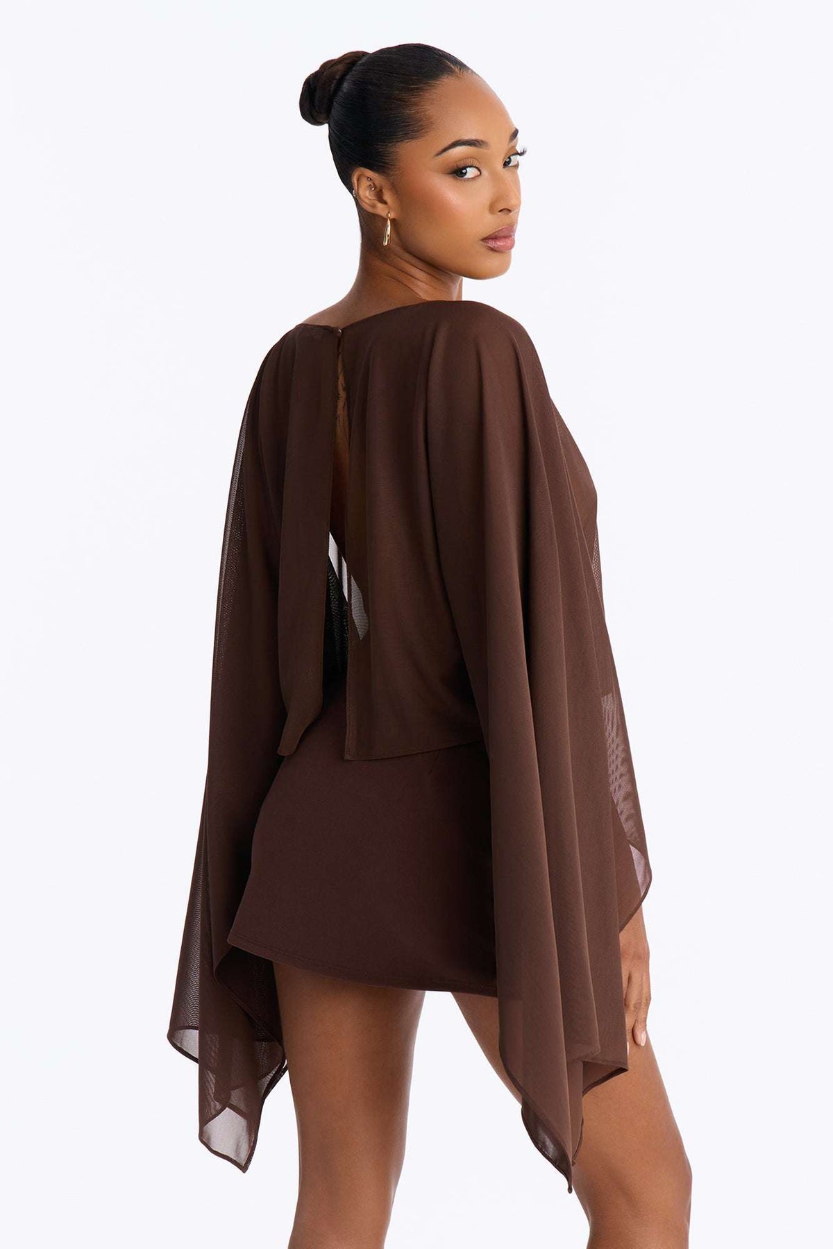 Blusa Feminina Tule Marrom – Doce Malícia