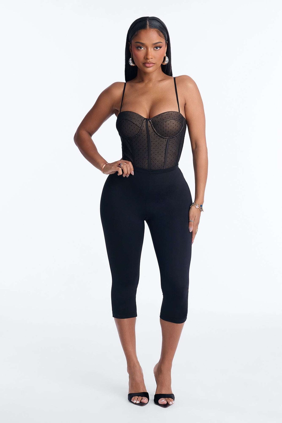 Blusa Feminina Tule Poá Preto – Doce Malícia