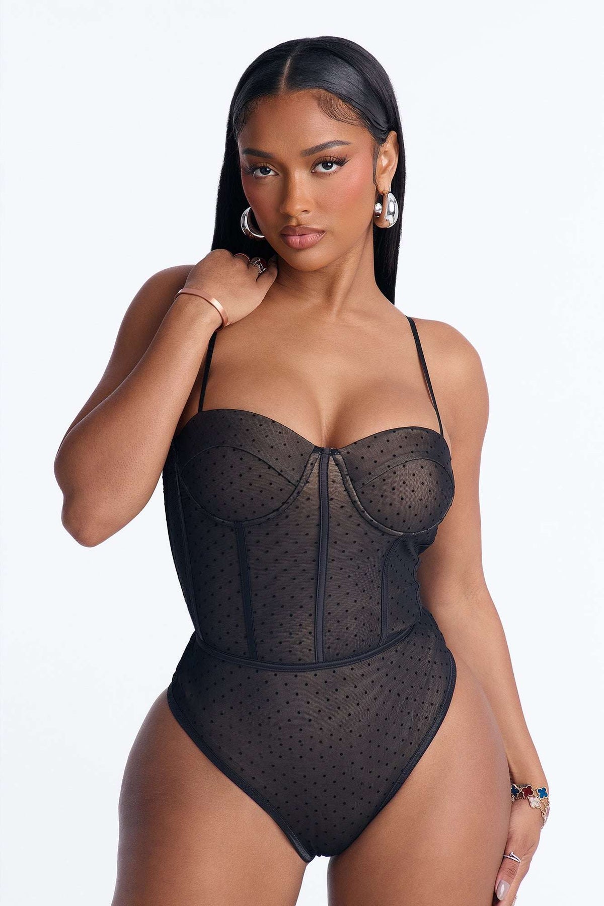 Blusa Feminina Tule Poá Preto – Doce Malícia