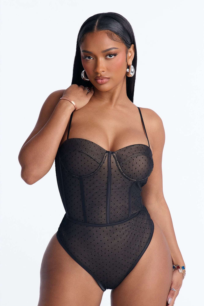 Blusa Feminina Tule Poá Preto – Doce Malícia — Doce Malícia