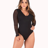 Body com tule nas mangas – Doce Malícia