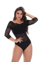 Body em renda e tule em Branco – Doce Malícia