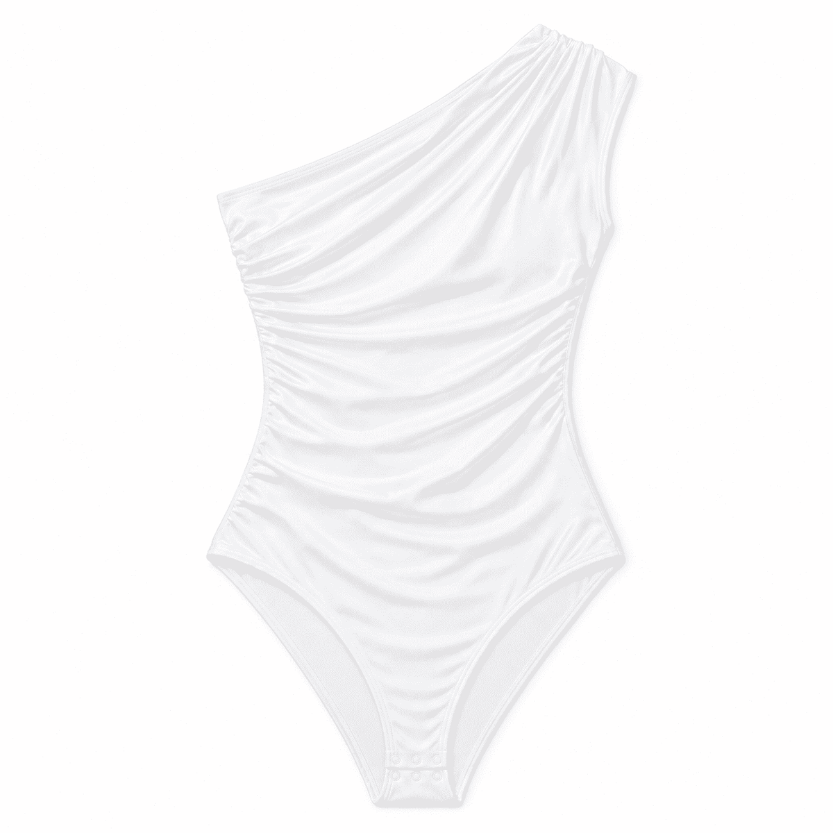 Body Feminino Um Ombro Drapeado Cintura Alta – Doce Malícia