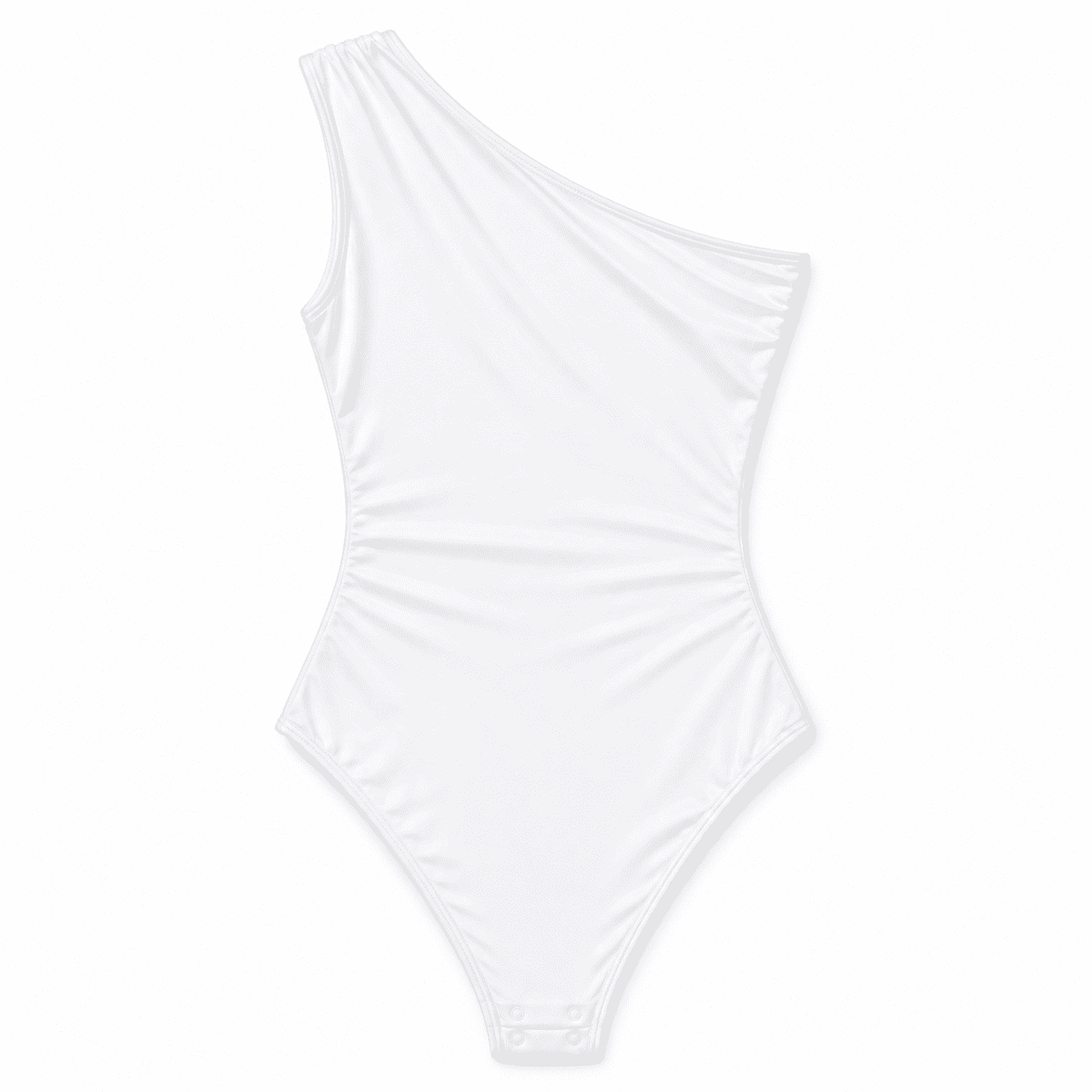 Body Feminino Um Ombro Drapeado Cintura Alta – Doce Malícia