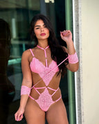 Body Sensual de Renda com em Pantera – Doce Malícia