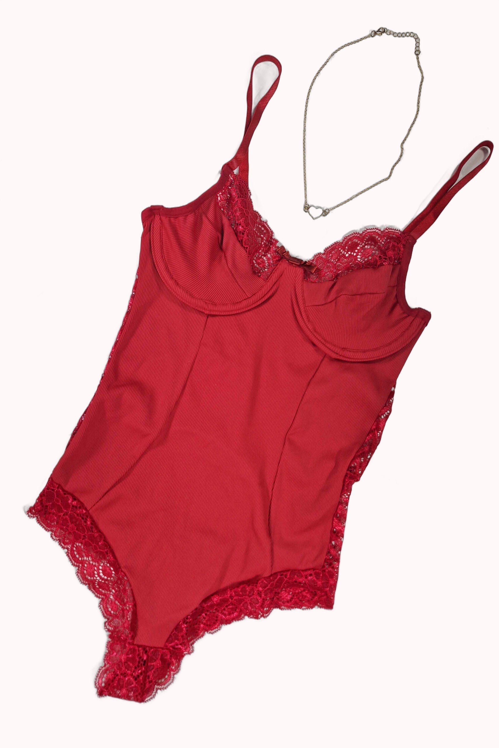 Body Canelado com Renda e Aro – Doce Malícia