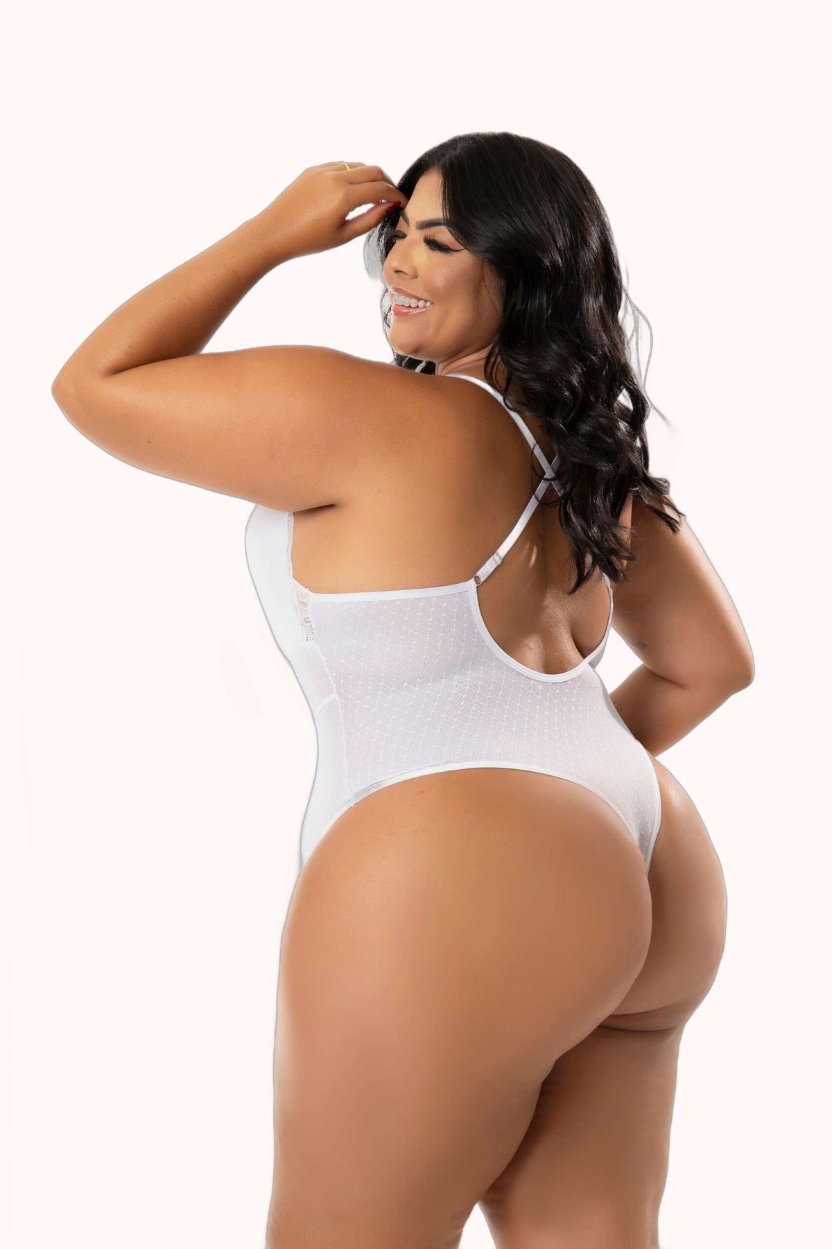Body Plus Size Renda e Tule – Doce Malícia