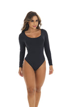 Body preto feminino manga longa em Preto – Doce Malícia