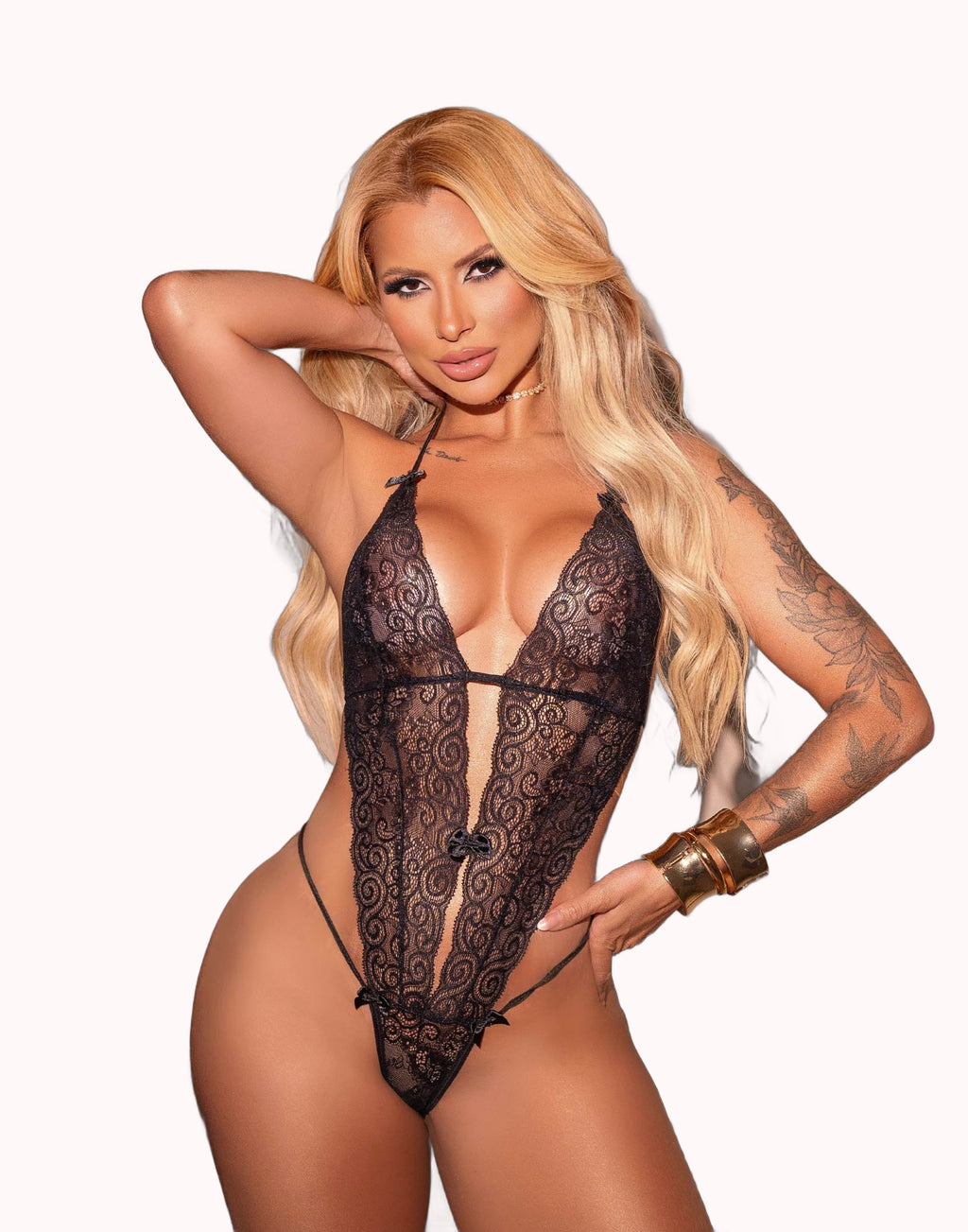 Body Sensual em Renda Vazada – Doce Malícia