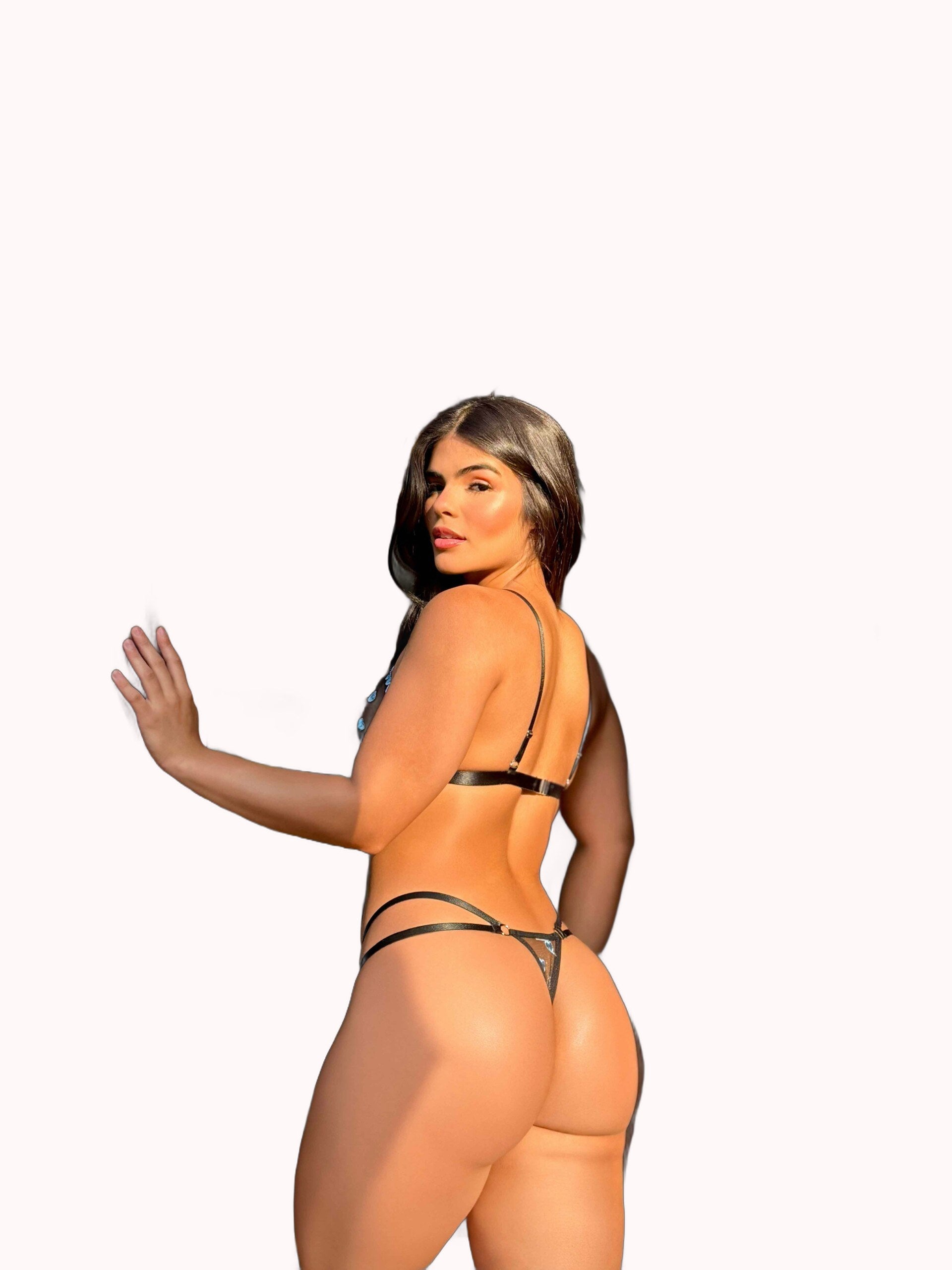 Body sensual em tule coração – Doce Malícia