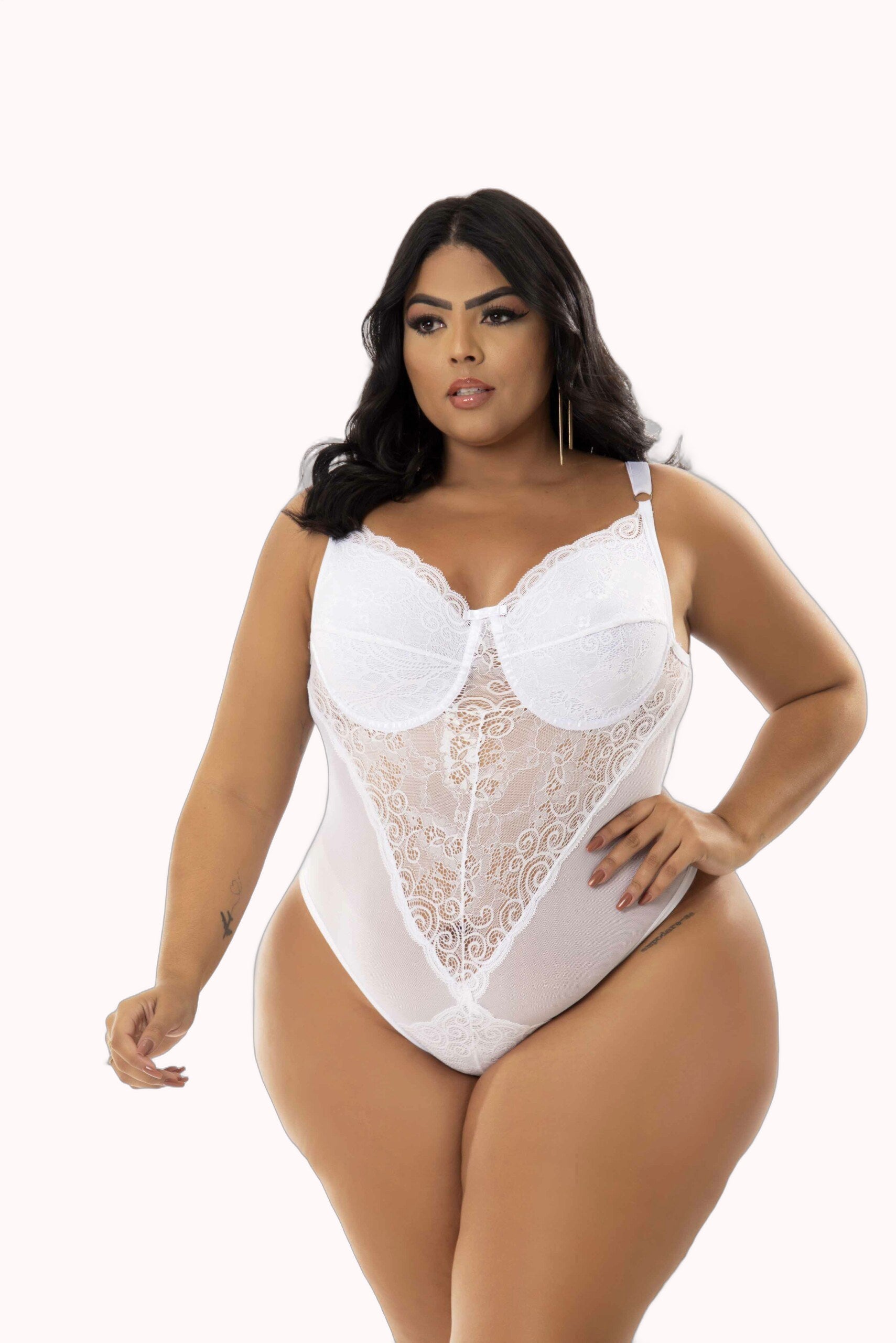 Body Sexy com Renda Plus Size – Doce Malícia
